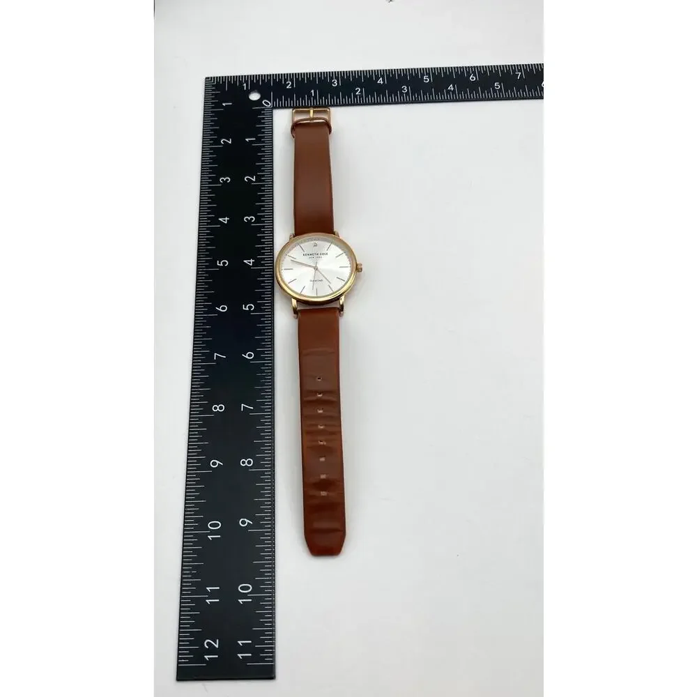 Kenneth Cole Diamond New York Men's Watch 40mm - New Battery WR 3ATM Adjustable